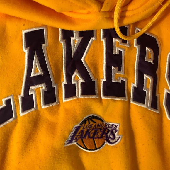 Vintage LA Lakers Pullover Embroidered Hoodie - Picture 8 of 10